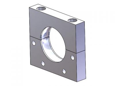 Housing alu divideable, 10mm