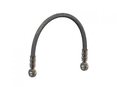 Bromsslang banjo 25 cm (För bromsok med bromskontakt)
