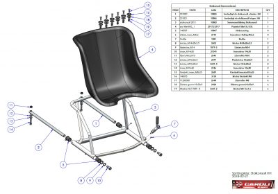 Exploded view - Seat console Hammerhead